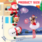 24M Inflatable Christmas Climbing Santa With Reindeer Snowman LED Outdoor Holiday Decor 2