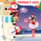 24M Inflatable Christmas Climbing Santa With Reindeer Snowman LED Outdoor Holiday Decor 2