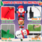 24M Inflatable Christmas Climbing Santa With Reindeer Snowman LED Outdoor Holiday Decor 3