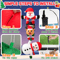 24M Inflatable Christmas Climbing Santa With Reindeer Snowman LED Outdoor Holiday Decor 3