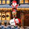 24M Inflatable Christmas Climbing Santa With Reindeer Snowman LED Outdoor Holiday Decor 6