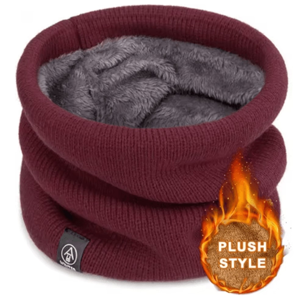 Unisex Thermal Knitted Neck Gaiter Windproof Winter Face Cover For Outdoor Sports 2