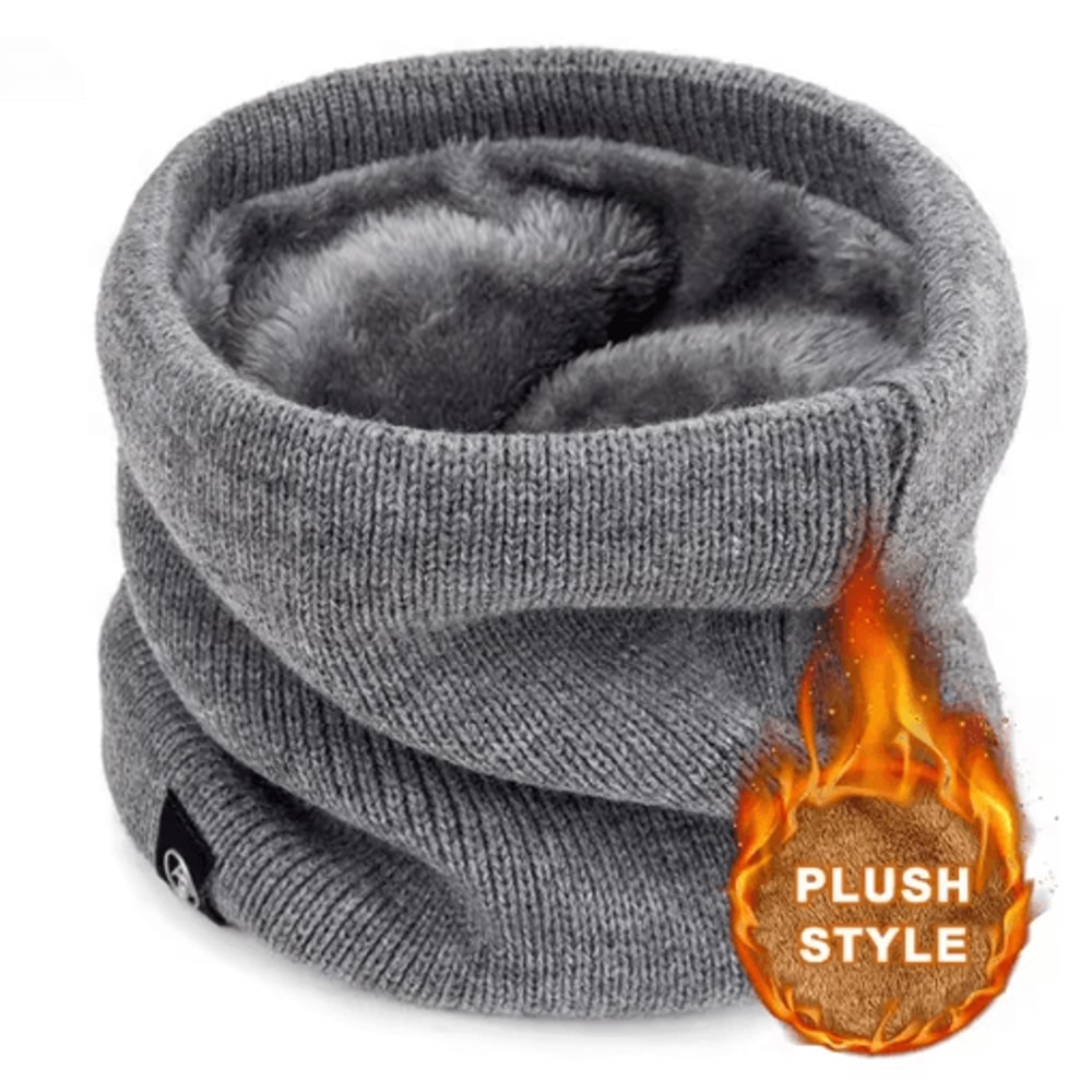 Unisex Thermal Knitted Neck Gaiter Windproof Winter Face Cover For Outdoor Sports 3