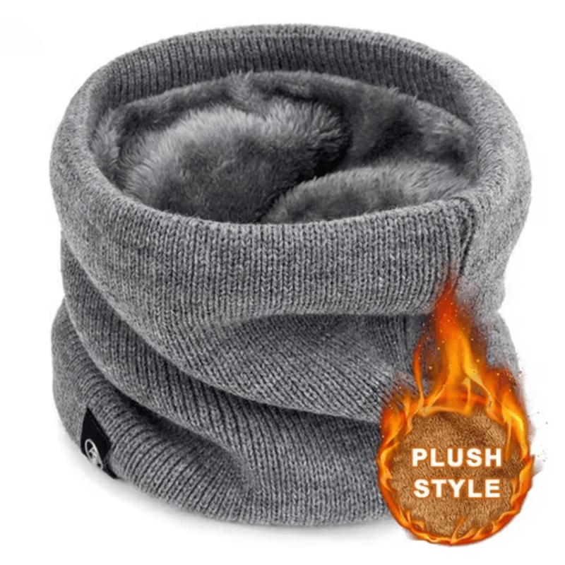 Unisex Thermal Knitted Neck Gaiter Windproof Winter Face Cover For Outdoor Sports 3