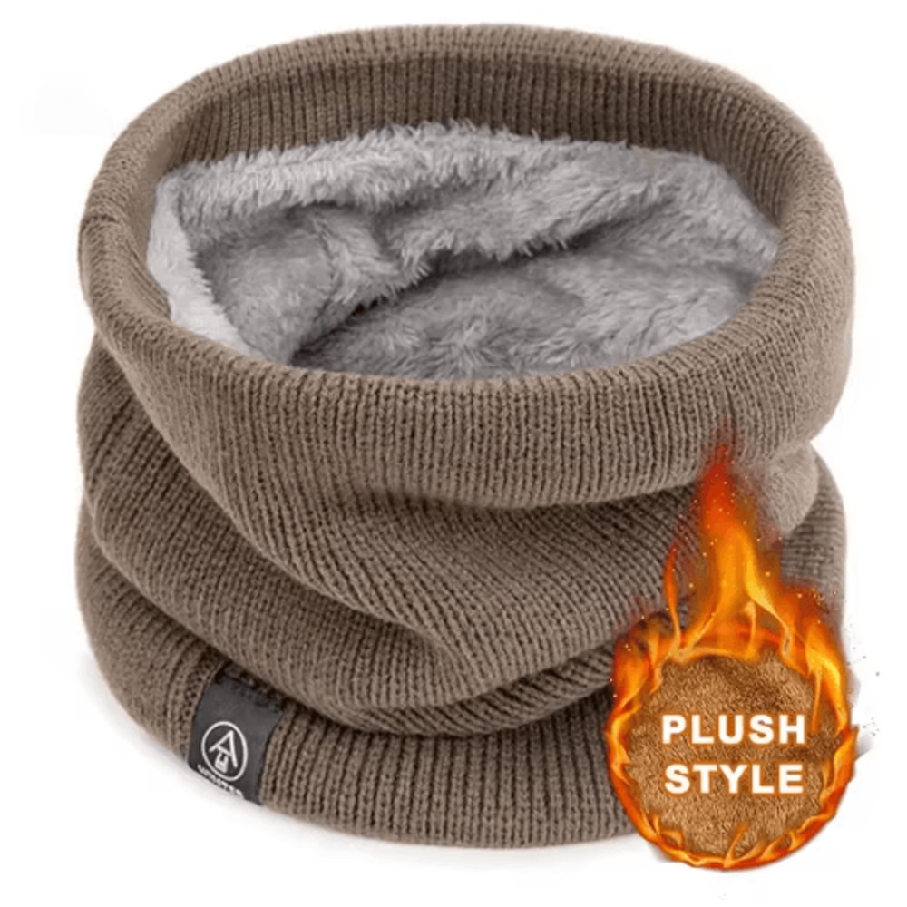 Unisex Thermal Knitted Neck Gaiter Windproof Winter Face Cover For Outdoor Sports 5