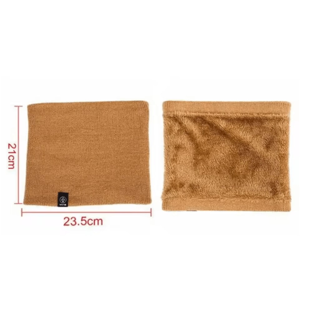 Unisex Thermal Knitted Neck Gaiter Windproof Winter Face Cover For Outdoor Sports 6