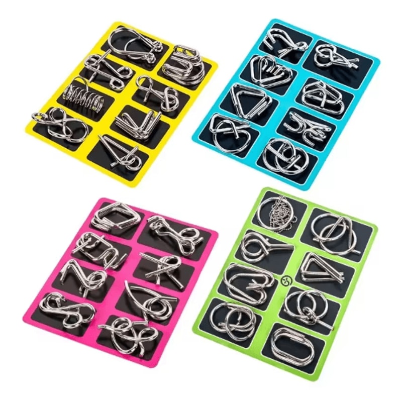 Stainless Steel Chinese Ring Puzzle IQ Brain Teaser For Logical Thinking Skill Development 1