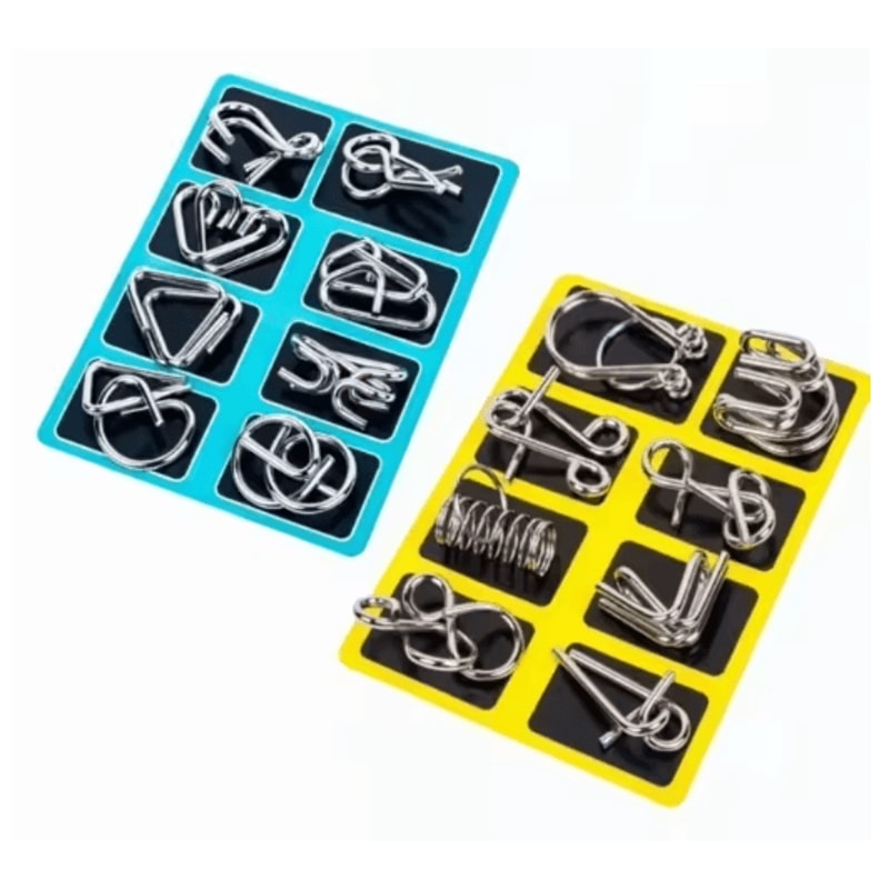 Stainless Steel Chinese Ring Puzzle IQ Brain Teaser For Logical Thinking Skill Development 2