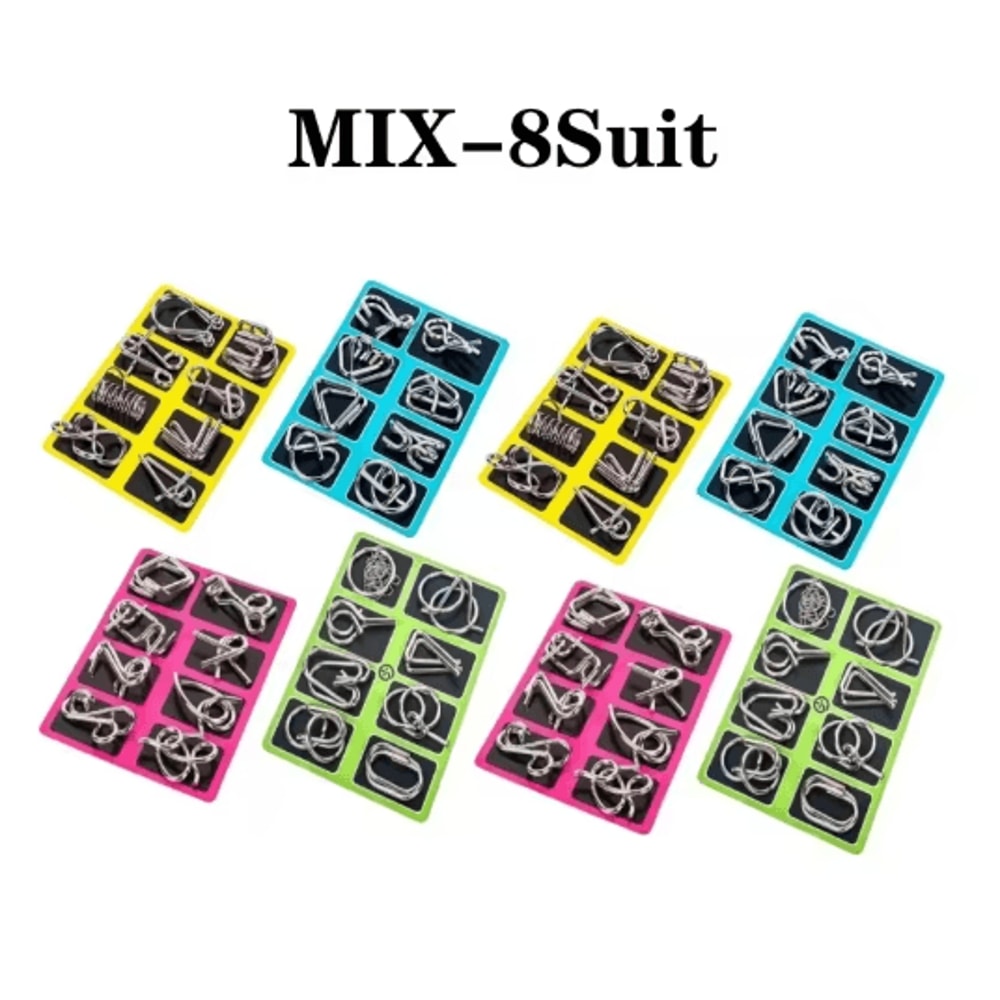 Stainless Steel Chinese Ring Puzzle IQ Brain Teaser For Logical Thinking Skill Development 3