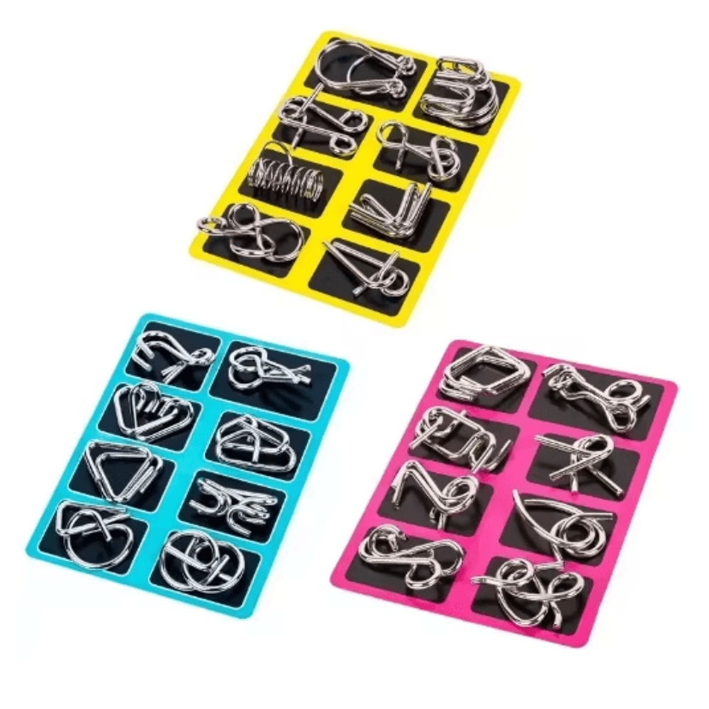 Stainless Steel Chinese Ring Puzzle IQ Brain Teaser For Logical Thinking Skill Development 4