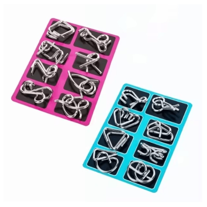 Stainless Steel Chinese Ring Puzzle IQ Brain Teaser For Logical Thinking Skill Development 6