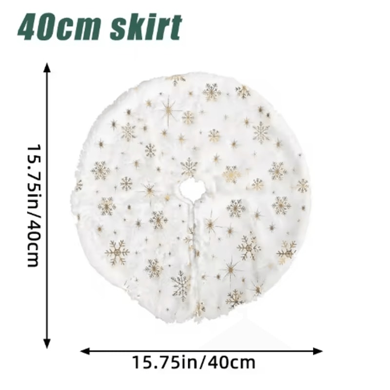 Creative Christmas Tree Skirt 3840cm Holiday Tree Base Carpet For Festive Decor 1