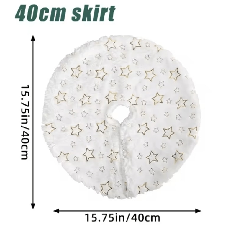 Creative Christmas Tree Skirt 3840cm Holiday Tree Base Carpet For Festive Decor 2