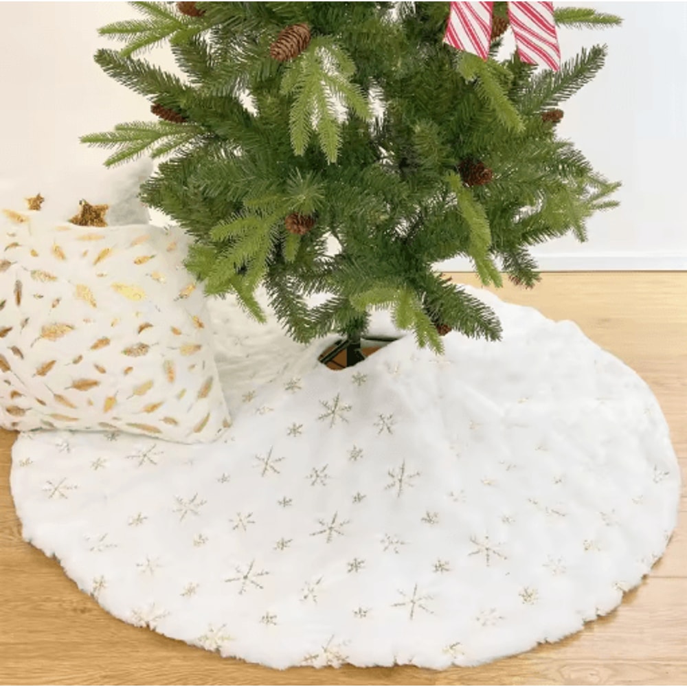 Creative Christmas Tree Skirt 3840cm Holiday Tree Base Carpet For Festive Decor 0