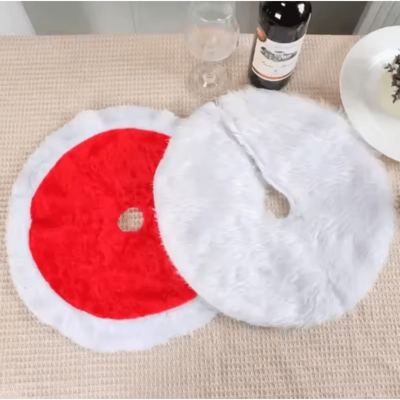 Creative Christmas Tree Skirt 3840cm Holiday Tree Base Carpet For Festive Decor 9