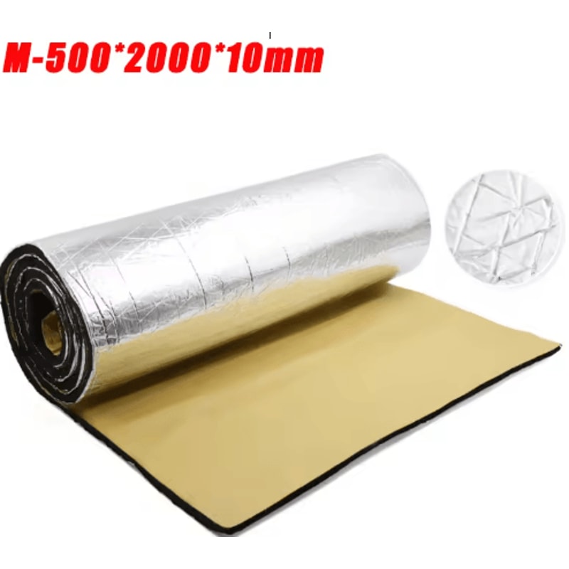 Automotive Thermal Acoustic Insulation Mat Aluminum Foil Heat Sound Deadening Cotton 5mm 10mm 1