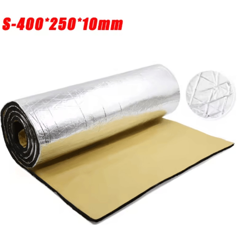 Automotive Thermal Acoustic Insulation Mat Aluminum Foil Heat Sound Deadening Cotton 5mm 10mm 3