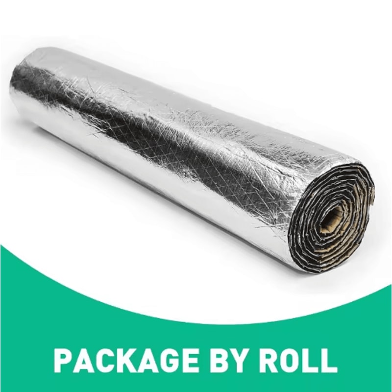 Automotive Thermal Acoustic Insulation Mat Aluminum Foil Heat Sound Deadening Cotton 5mm 10mm 4