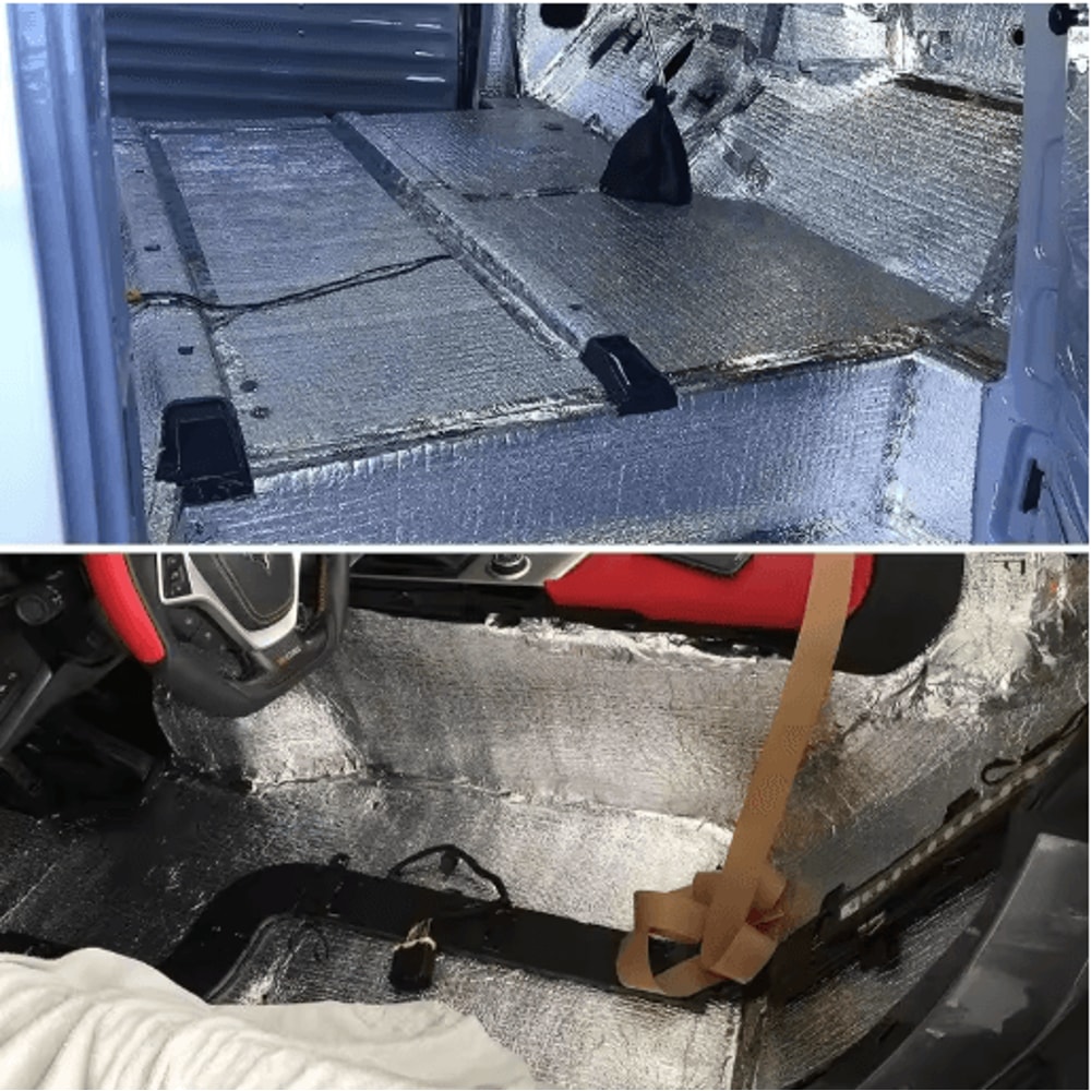 Automotive Thermal Acoustic Insulation Mat Aluminum Foil Heat Sound Deadening Cotton 5mm 10mm 5