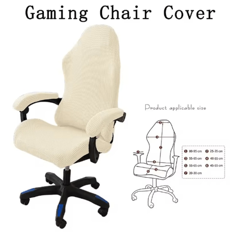 Universal Gaming Chair Cover Elastic Slipcover For Computer Swivel Chairs 1