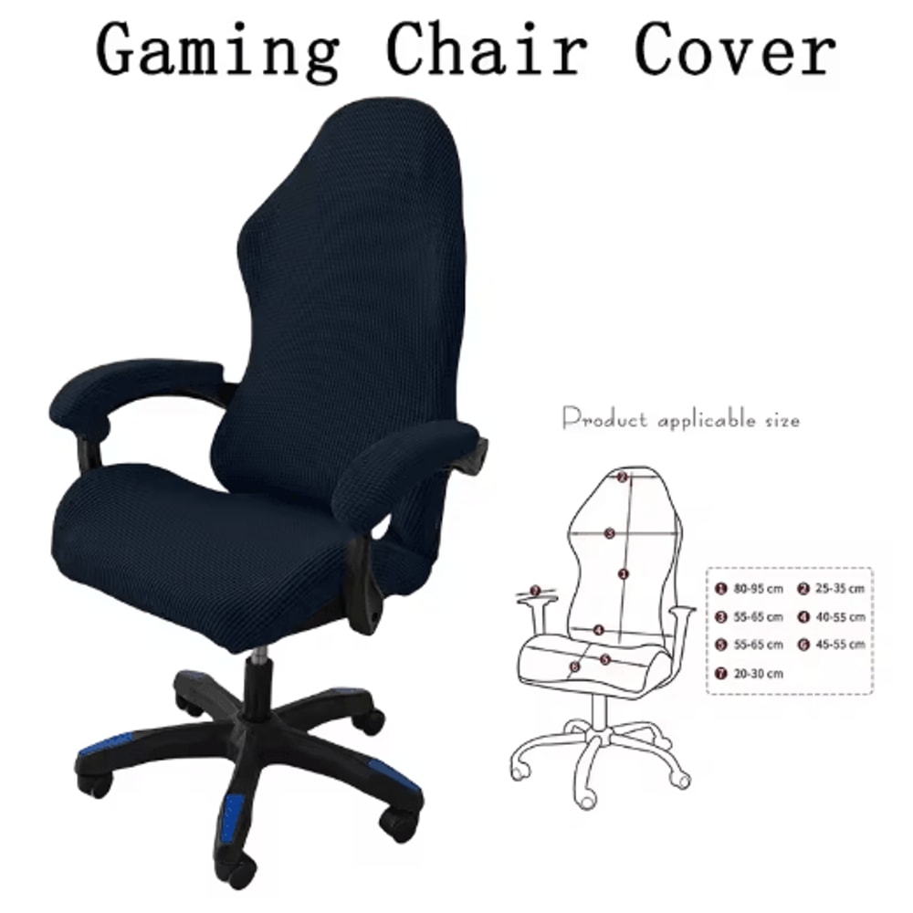 Universal Gaming Chair Cover Elastic Slipcover For Computer Swivel Chairs 2