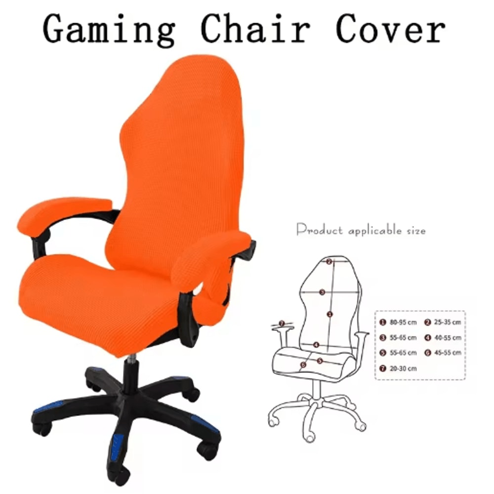 Universal Gaming Chair Cover Elastic Slipcover For Computer Swivel Chairs 5