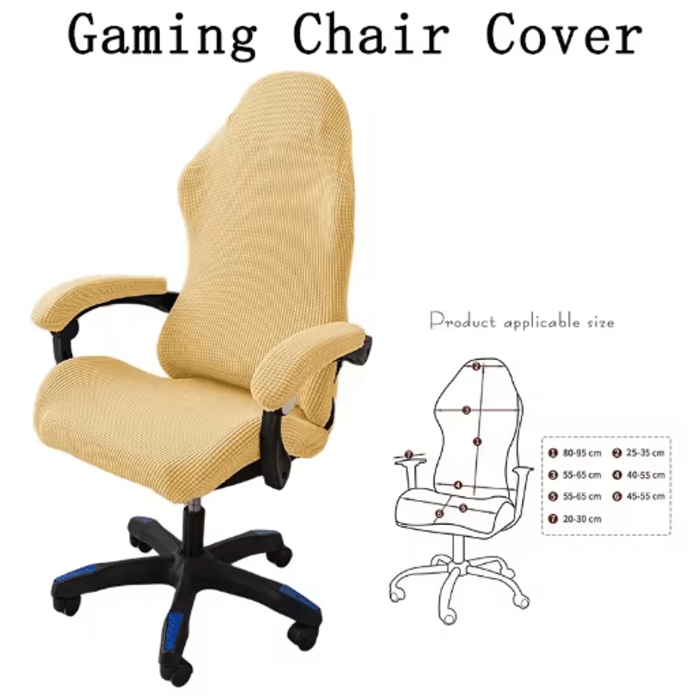Universal Gaming Chair Cover Elastic Slipcover For Computer Swivel Chairs 7