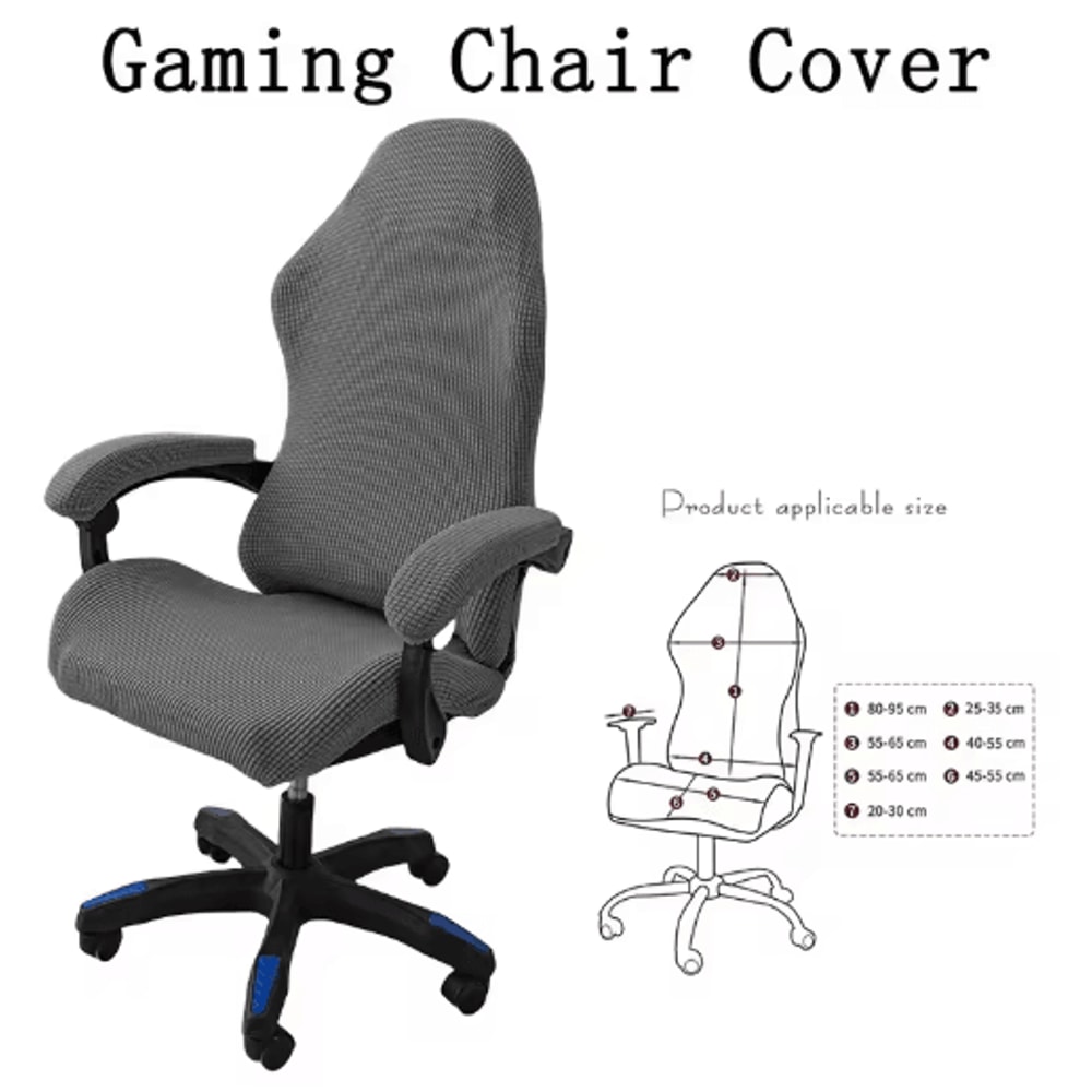 Universal Gaming Chair Cover Elastic Slipcover For Computer Swivel Chairs 10