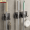 Non Perforated Stainless Steel Mop Holder Wall Mounted Broom Mop Clamp Hook 0