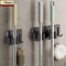 Non Perforated Stainless Steel Mop Holder Wall Mounted Broom Mop Clamp Hook 0