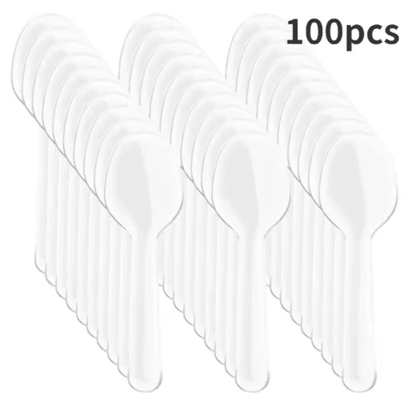 Disposable Mini Wooden Ice Cream Spoons 100 500 PCS Dessert Scoops For Parties Events 3