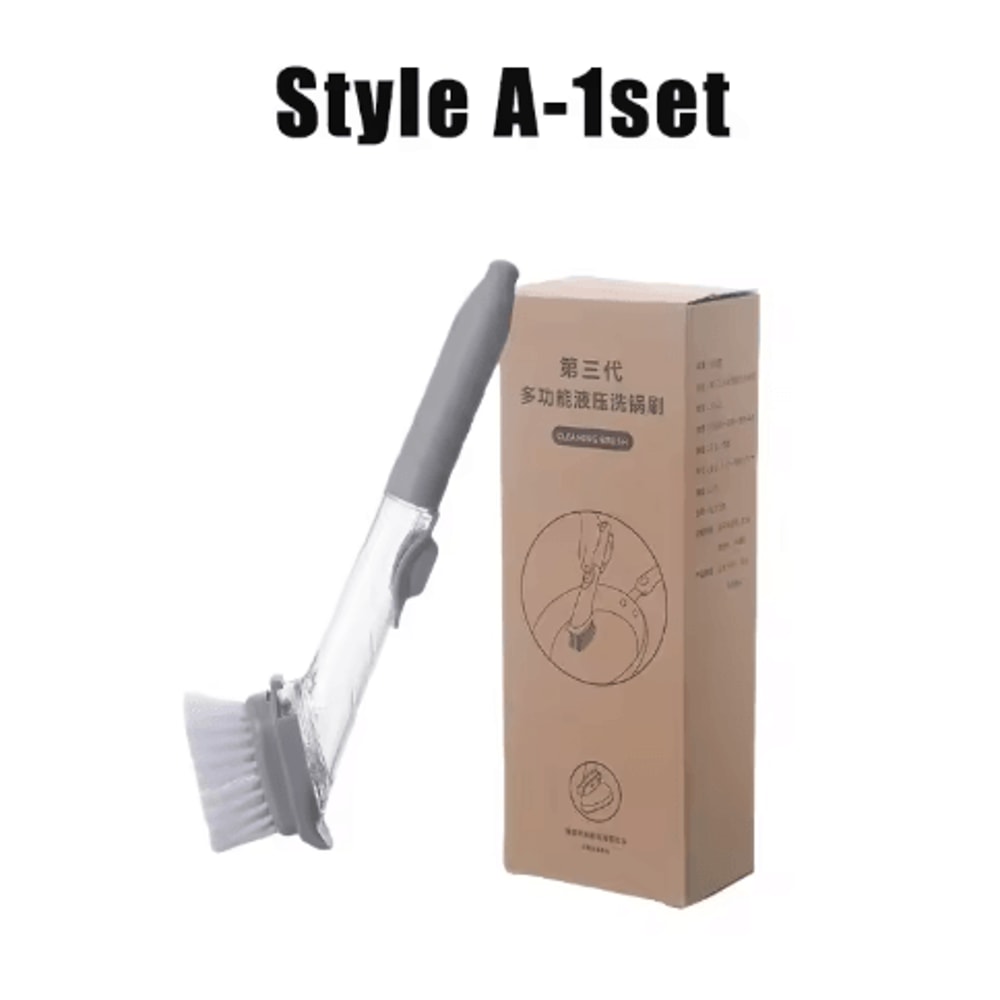 No Scratch Dishwand Set Soap Dispensing Dishwashing Brush Sponge Cleaner 7