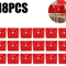 Red Santa Hat Christmas Chair Covers Stretchable Dining Chair Slipcovers For Holiday Decor 1