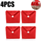 Red Santa Hat Christmas Chair Covers Stretchable Dining Chair Slipcovers For Holiday Decor 4