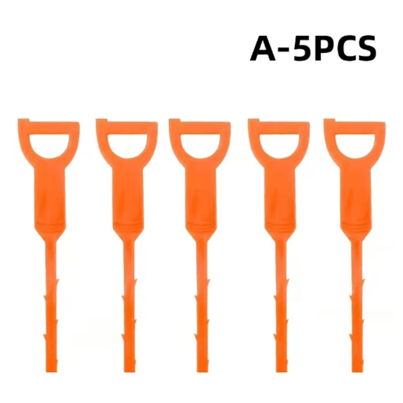 Pipe Dredging Brush Drain Cleaner Tool Bathroom Sink Hair Remover Hook 3