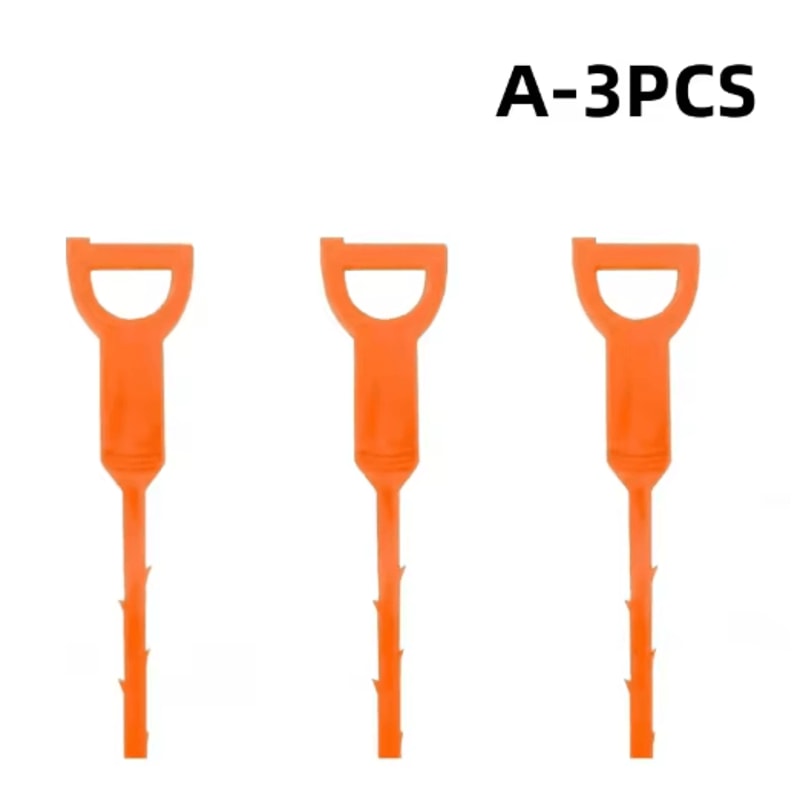 Pipe Dredging Brush Drain Cleaner Tool Bathroom Sink Hair Remover Hook 5