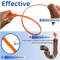 Pipe Dredging Brush Drain Cleaner Tool Bathroom Sink Hair Remover Hook 9