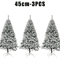 White Flocked PVC Christmas Tree Realistic Snow Effect Artificial Pine For Festive Displays 1