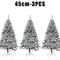 White Flocked PVC Christmas Tree Realistic Snow Effect Artificial Pine For Festive Displays 1