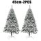White Flocked PVC Christmas Tree Realistic Snow Effect Artificial Pine For Festive Displays 2