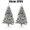 White Flocked PVC Christmas Tree Realistic Snow Effect Artificial Pine For Festive Displays 2