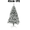 White Flocked PVC Christmas Tree Realistic Snow Effect Artificial Pine For Festive Displays 3