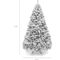 White Flocked PVC Christmas Tree Realistic Snow Effect Artificial Pine For Festive Displays 4