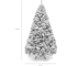 White Flocked PVC Christmas Tree Realistic Snow Effect Artificial Pine For Festive Displays 4