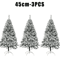 White Flocked PVC Christmas Tree Realistic Snow Effect Artificial Pine For Festive Displays 5