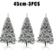 White Flocked PVC Christmas Tree Realistic Snow Effect Artificial Pine For Festive Displays 5