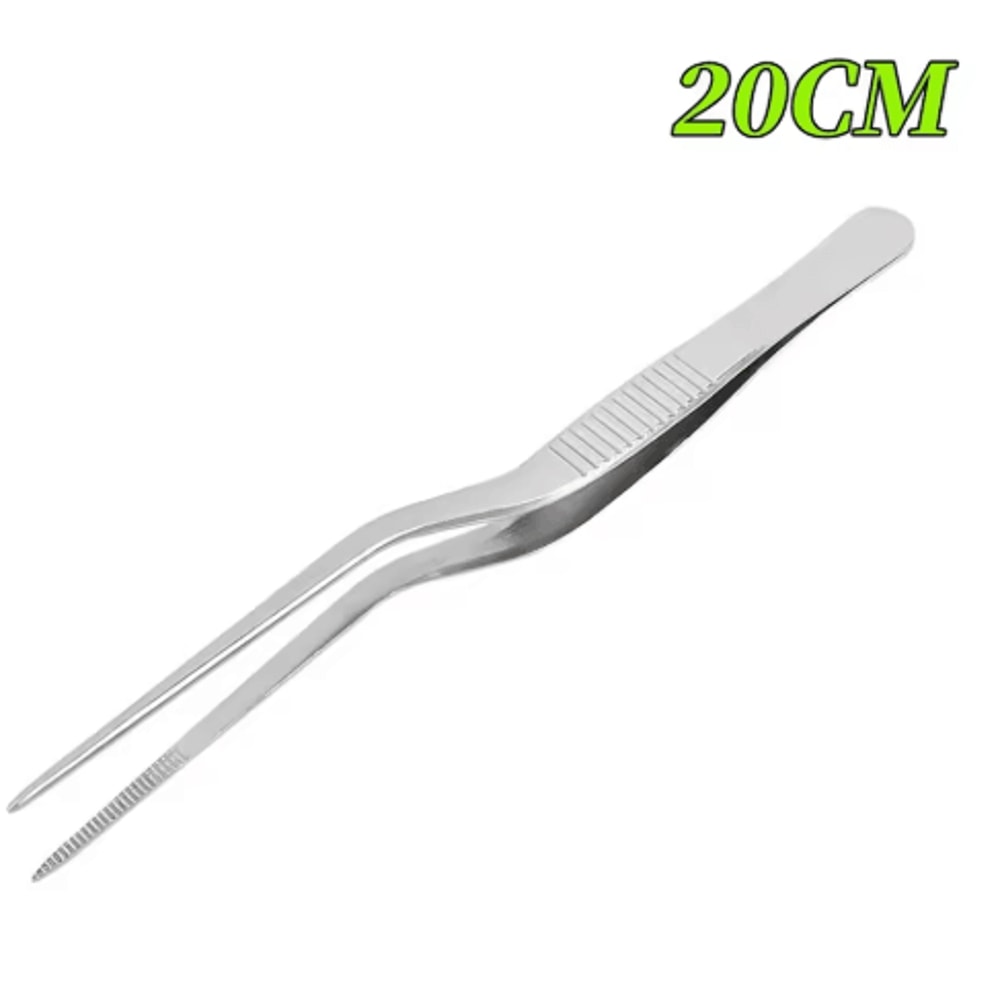 Surgical Ear Forceps Dressing Tweezers Curved Toothed ENT Medical Instrument 3