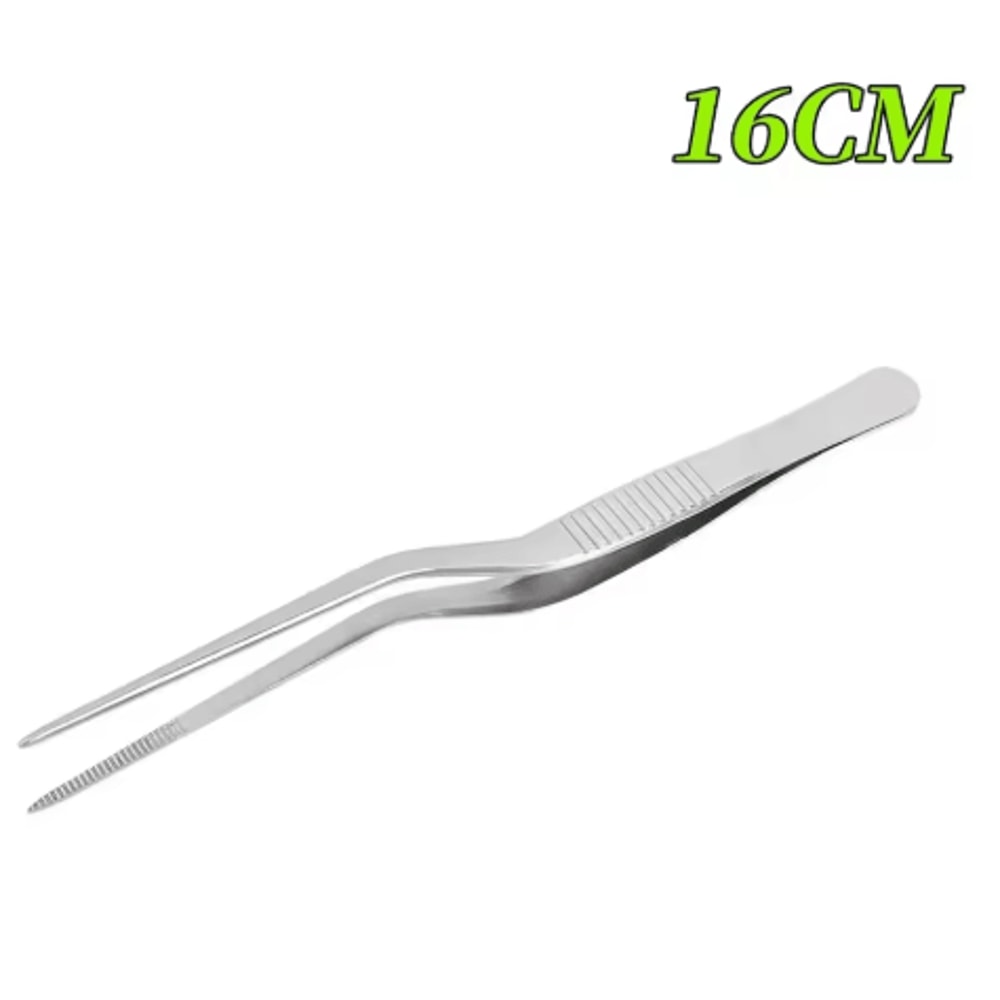 Surgical Ear Forceps Dressing Tweezers Curved Toothed ENT Medical Instrument 4