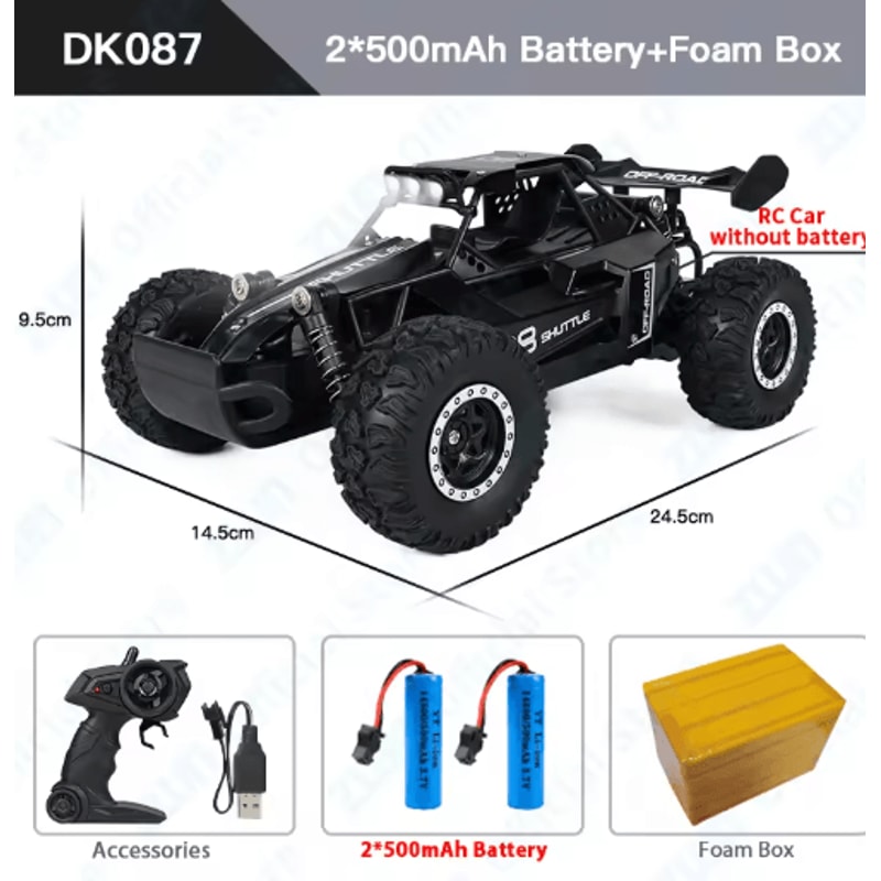 ZWN RC Off Road Car 1 16 1 20 Scale 24G Remote Control Climbing Vehicle With LED Lights 10