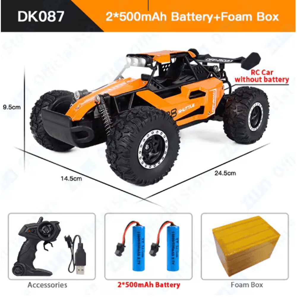 ZWN RC Off Road Car 1 16 1 20 Scale 24G Remote Control Climbing Vehicle With LED Lights 12